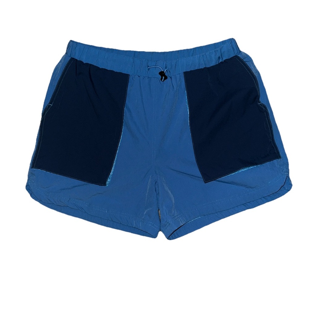Stoic Shorts Mens Large Blue Colorblock Activewear Big Pockets Pull On Lined